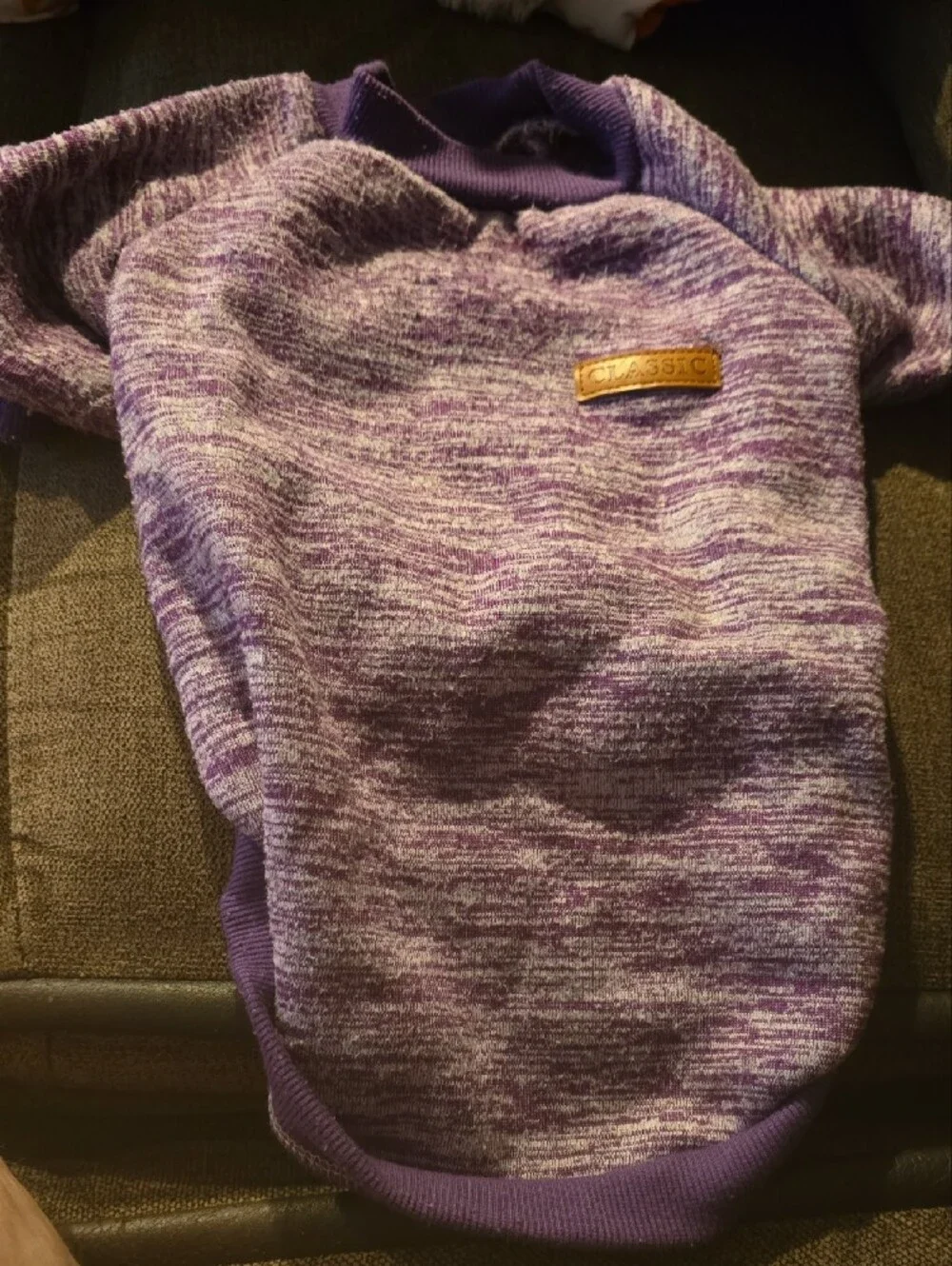 Pink And Purple Heather Dog Sweater – Soft Knit Pet Pullover